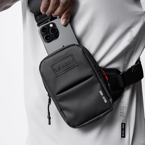 0705. Waterproof Holster Sling Bag - Black