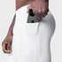 0747. WarpFlexx® Side Pocket 3/4-Length Legging - White
