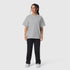 1102. Distressed Relaxed Tee - Heather Grey