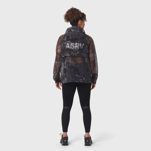 1162. Weather-Ready Transparent Ripstop Shell Jacket - Pixel Camo