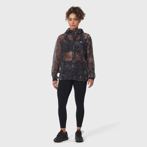 1162. Weather-Ready Transparent Ripstop Shell Jacket - Pixel Camo
