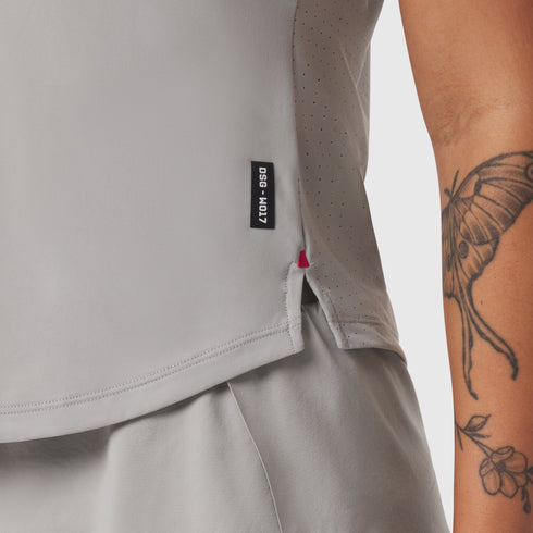 W017. Laser-Vent™ Established Tee - Slate Grey