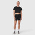 W018. AeroSilver® Cropped Tee - Black