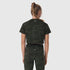 W018. AeroSilver® Cropped Tee - Dark Camo