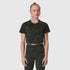 W018. AeroSilver® Cropped Tee - Dark Camo