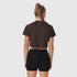 W018. AeroSilver® Cropped Tee - Dark Earth