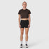 W018. AeroSilver® Cropped Tee - Dark Earth