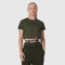 W018. AeroSilver® Cropped Tee - Olive