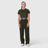 W018. AeroSilver® Cropped Tee - Olive