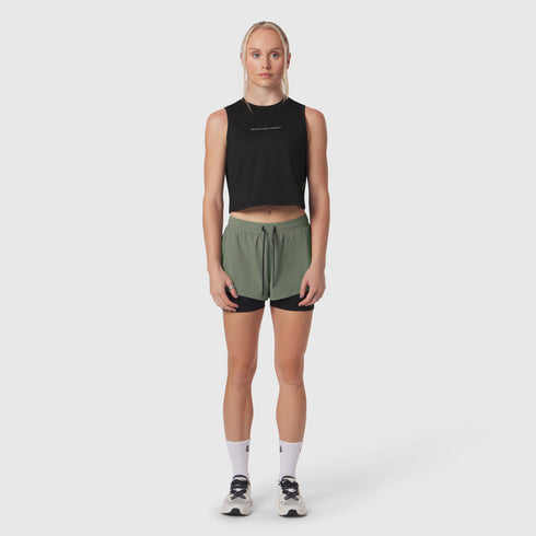 W020. AeroSilver® Tank Top - Black "RP"
