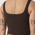 W022. LYCRA® 2-in-1 Tank Top - Dark Earth