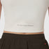 W023. LYCRA® Ribbed Mockneck Tank - Ivory Cream