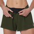 W026. Aerotex™ Side Split Run Short - Olive