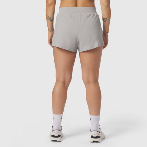 W026. Aerotex™ Side Split Run Short - Slate Grey
