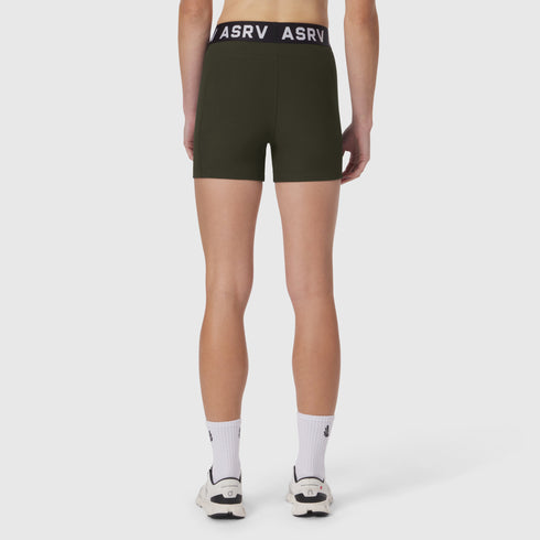 W027. LYCRA® Ribbed Short - Olive