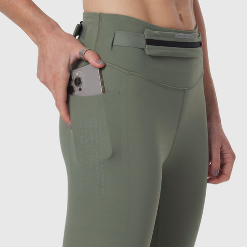 W030. LYCRA® 3-in-1 Legging - Sage
