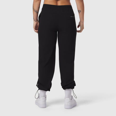 W036. Ripstop Relaxed Track Pant - Black