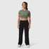 W036. Ripstop Relaxed Track Pant - Black