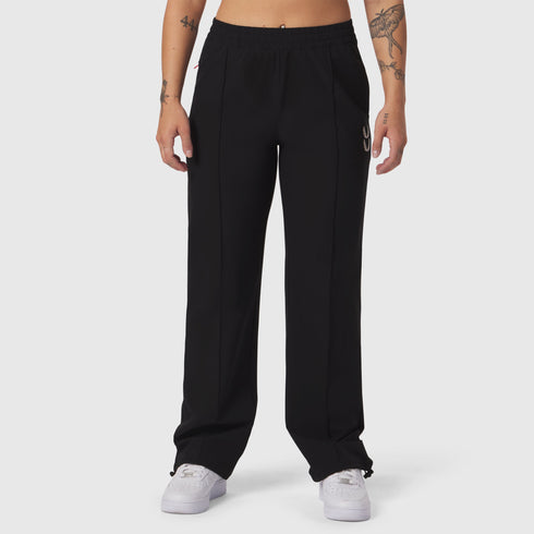 W036. Ripstop Relaxed Track Pant - Black