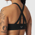 W039. LYCRA® Hybrid Sports Bra - Black