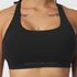 W039. LYCRA® Hybrid Sports Bra - Black
