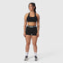W039. LYCRA® Hybrid Sports Bra - Black