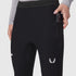 W055. Lycra® Ribbed Running Tight - Black