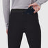 W055. Lycra® Ribbed Running Tight - Black