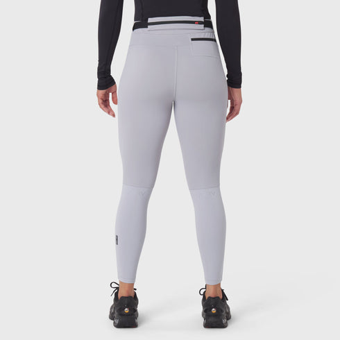 W059. Hybrid Belt-Pack Run Legging - Slate Grey