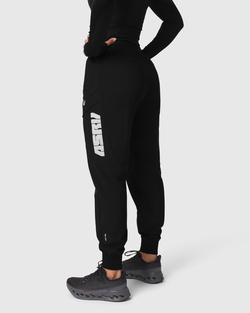 W109. Tetra-Lite® Cuffed Training Jogger - Black "Blade"
