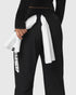 W109. Tetra-Lite® Cuffed Training Jogger - Black "Blade"