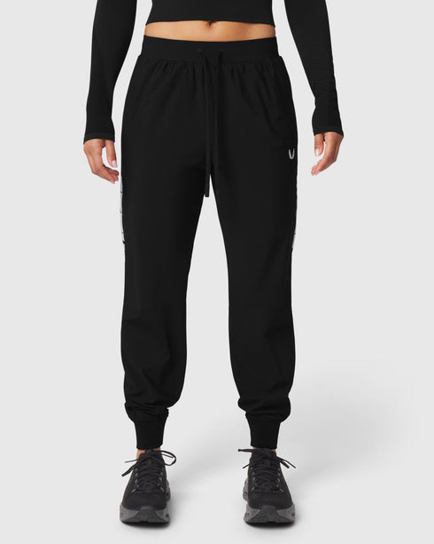 W109. Tetra-Lite® Cuffed Training Jogger - Black "Blade"