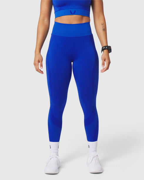 W114. Seamless Legging - Electric Blue