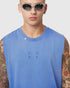 0807. Tech Essential™ Relaxed Cutoff - Electric Blue Sun Fade