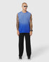 0807. Tech Essential™ Relaxed Cutoff - Electric Blue Sun Fade