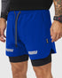 0865. Tetra-Lite® 5" Liner Short - Electric Blue "Blade"/Black