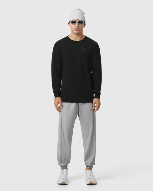 1112. Tech-Waffle™ Longsleeve - Black