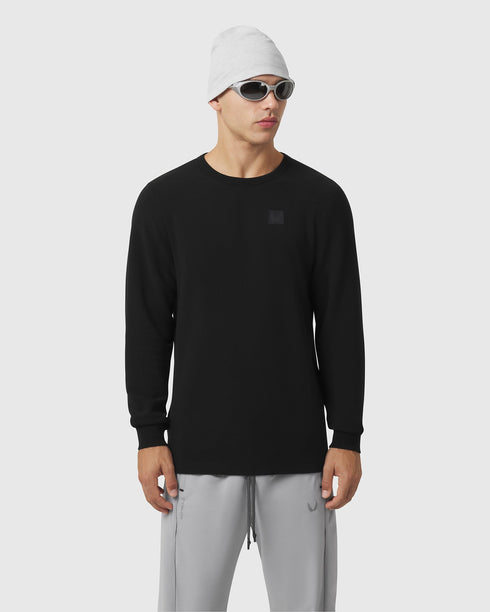 1112. Tech-Waffle™ Longsleeve - Black