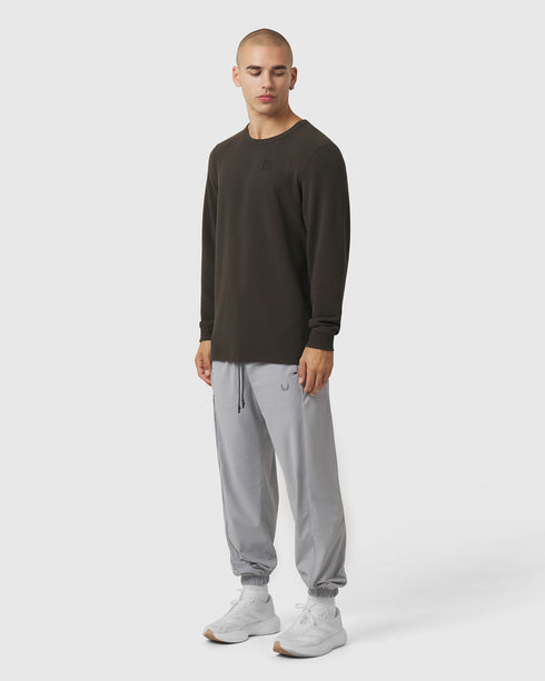 1112. Tech-Waffle™ Longsleeve - Dark Earth