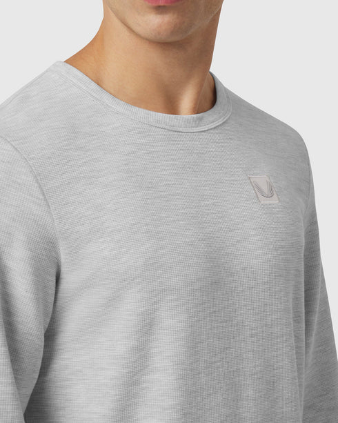 1112. Tech-Waffle™ Longsleeve - Heather Grey