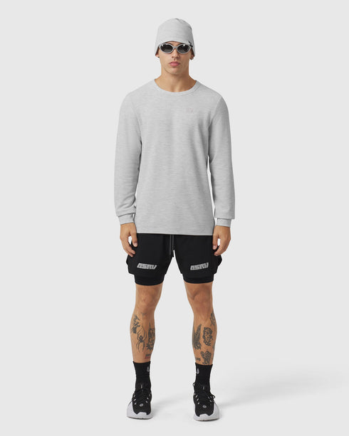 1112. Tech-Waffle™ Longsleeve - Heather Grey