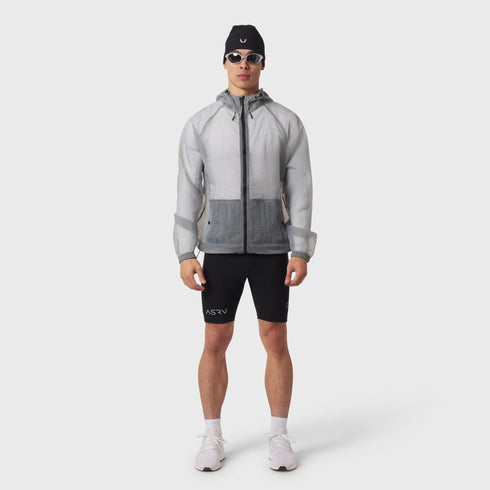 1162. Weather-Ready Transparent Ripstop Shell Jacket - Slate Grey
