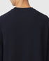 1203. Tech-Waffle™ 3/4-Sleeve Oversized Tee - Navy