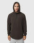 1205. Tech-Waffle™ Quarter Zip Hoodie - Dark Earth