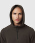 1205. Tech-Waffle™ Quarter Zip Hoodie - Dark Earth
