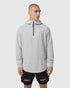 1205. Tech-Waffle™ Quarter Zip Hoodie - Heather Grey
