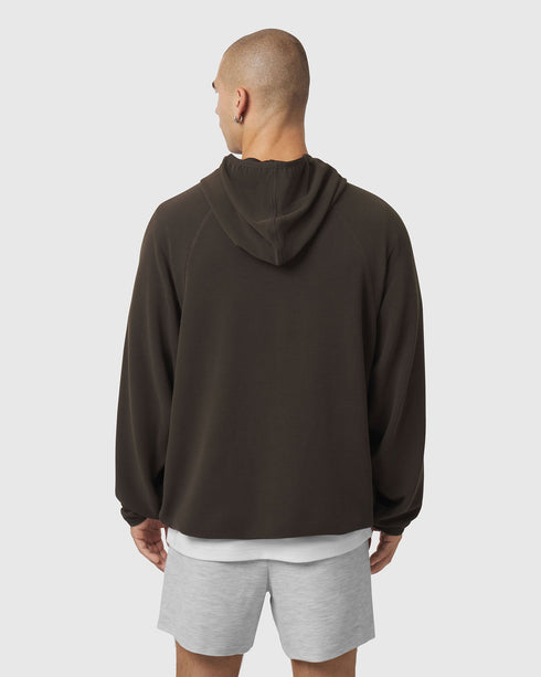 1206. Tech-Waffle™ Scuba Hoodie - Dark Earth