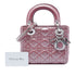 Lady Dior Chain Bag Cannage Quilt Iridescent Leather Mini