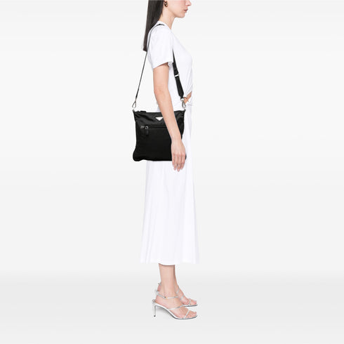 Front Pocket Messenger Bag Tessuto Medium