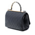 La Parisienne Chain Top Handle Flap Bag Quilted Lambskin Medium